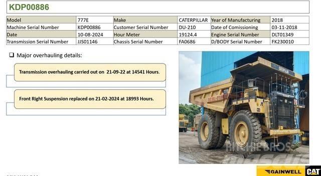 CAT 777E Dumper - Knickgelenk