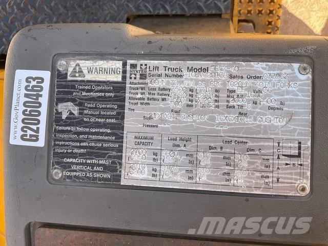 Hyster E65Z-40 Elektrostapler