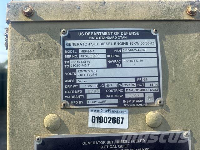  Libby MEP-804A Diesel Generatoren