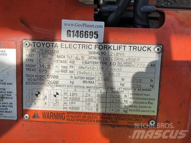 Toyota 7FBEU20 Elektrostapler