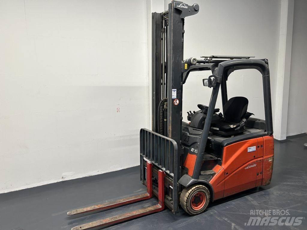Linde E16H-01 Elektrostapler
