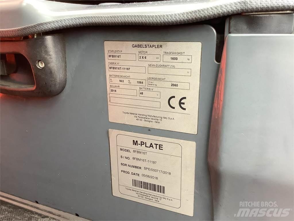 Toyota 8FBM16T Elektrostapler