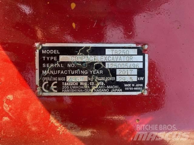 Takeuchi TB250 Midibagger  7t - 12t