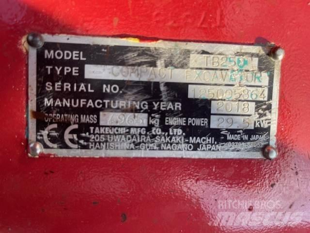 Takeuchi TB250 Midibagger  7t - 12t