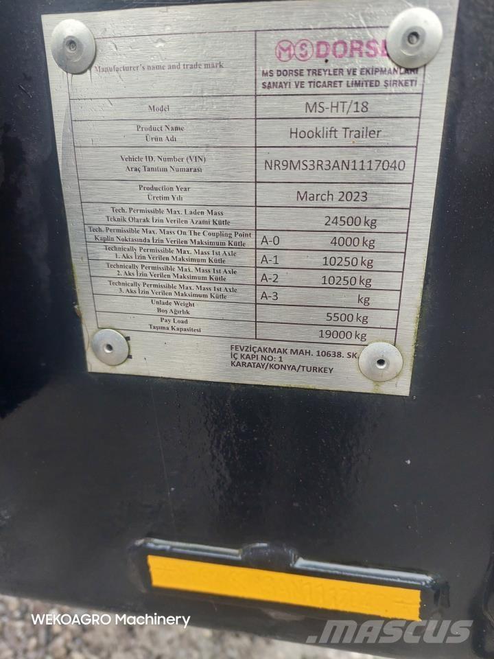MS Dorse HT/18 Weitere Anhänger