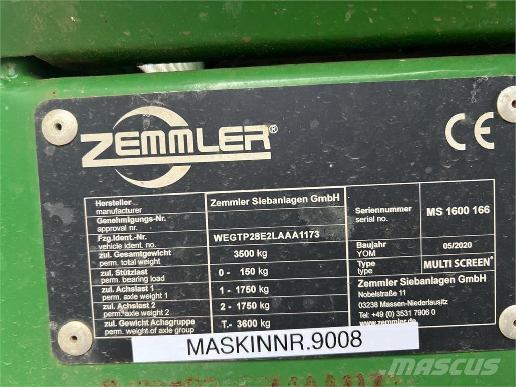 Zemmler MS1600 Sortieranlage / Abfallsortieranlage