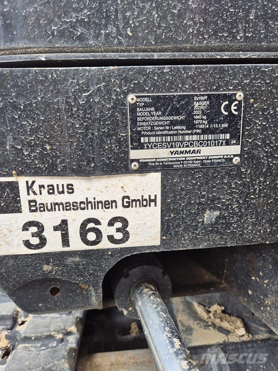 Yanmar SV 19 Minibagger < 7t