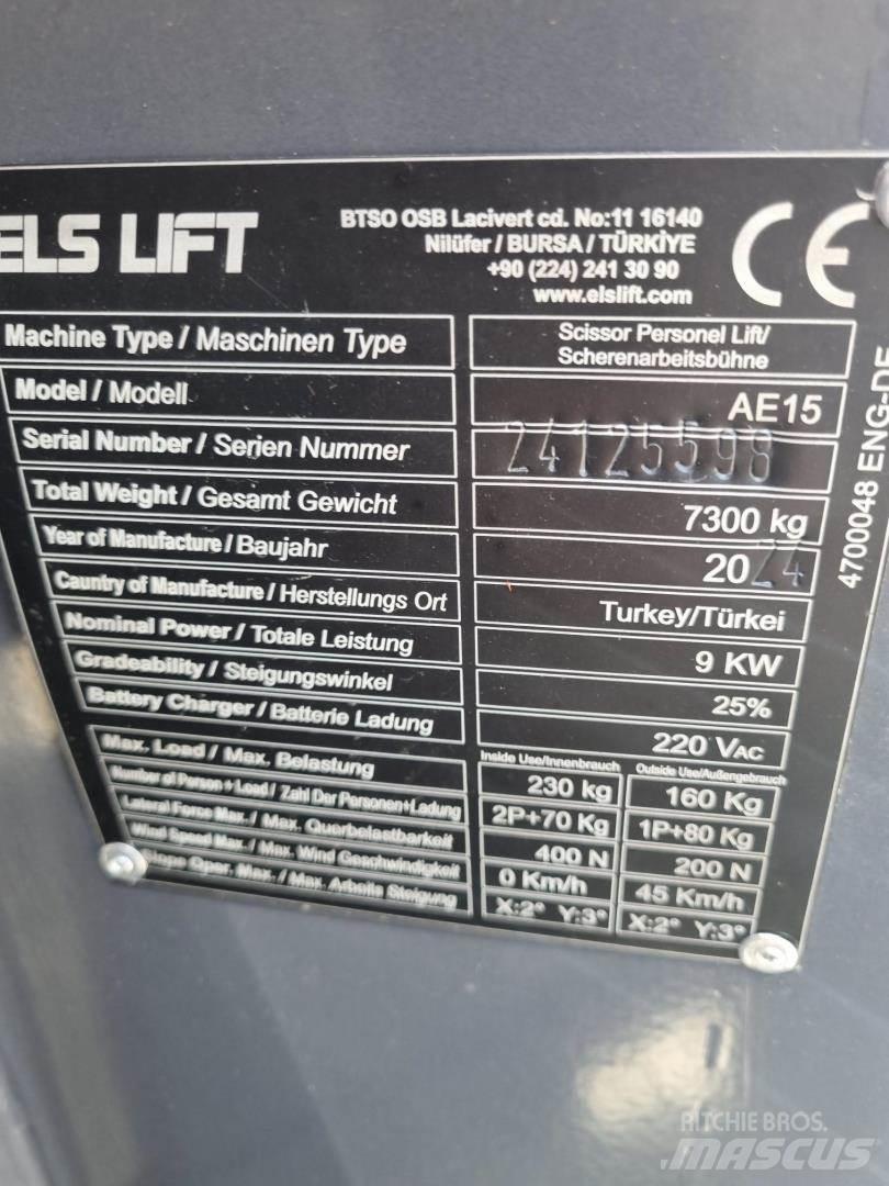 ELS LIFT AE15 Gelenkteleskoparbeitsbühnen