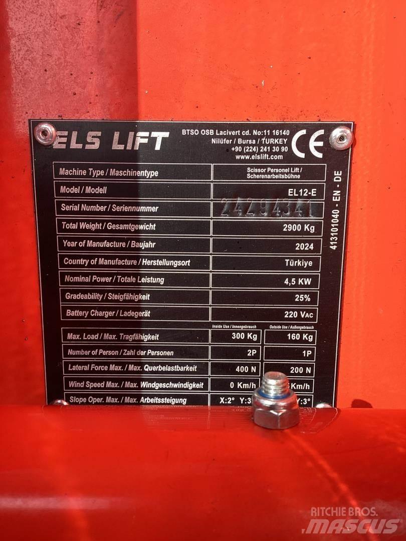 ELS LIFT EL12E Scheren-Arbeitsbühnen