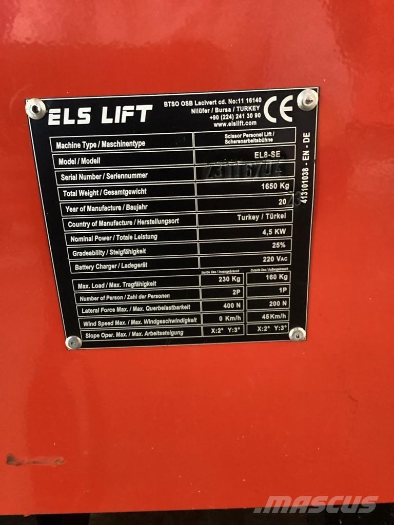 ELS LIFT EL8-SE Scheren-Arbeitsbühnen