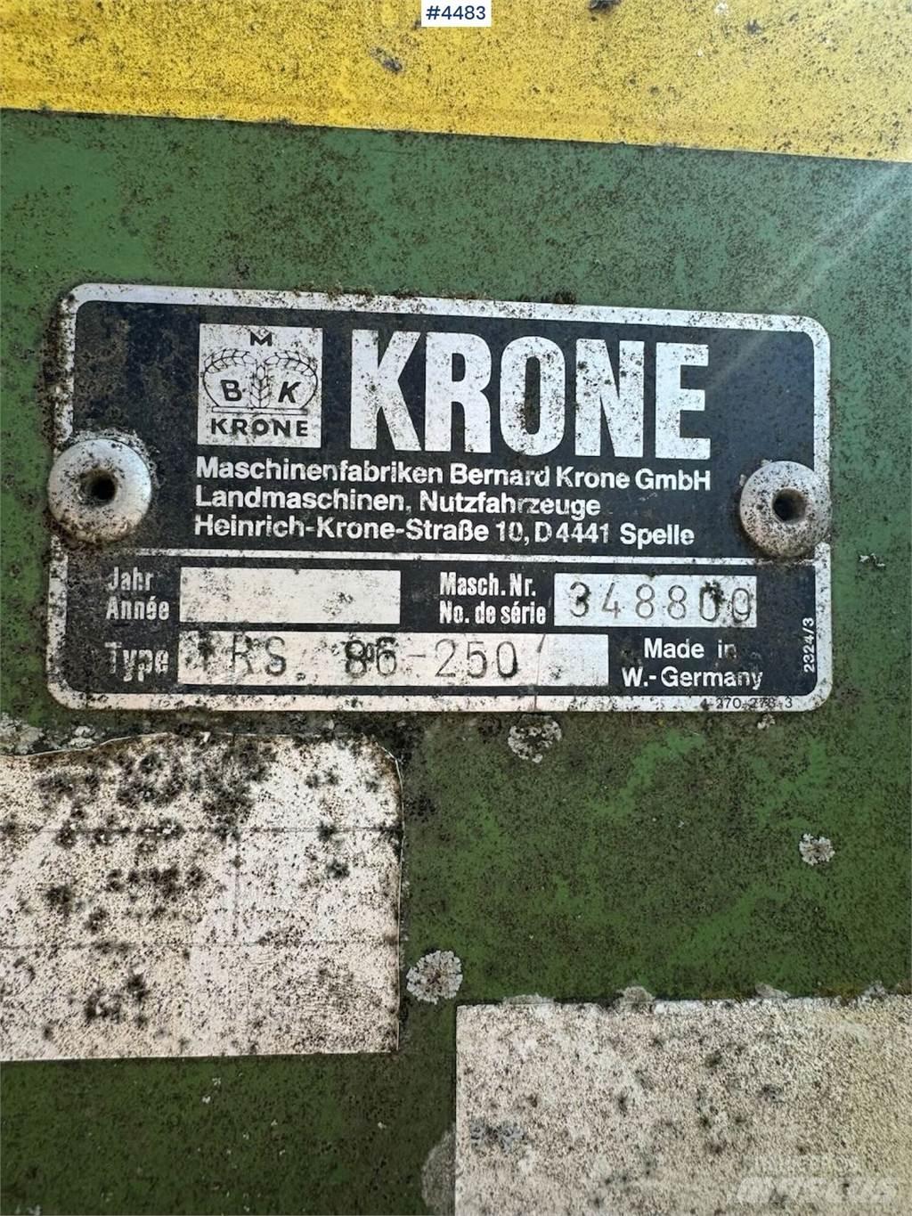 Krone TRS 86 Sonstige Bodenbearbeitung