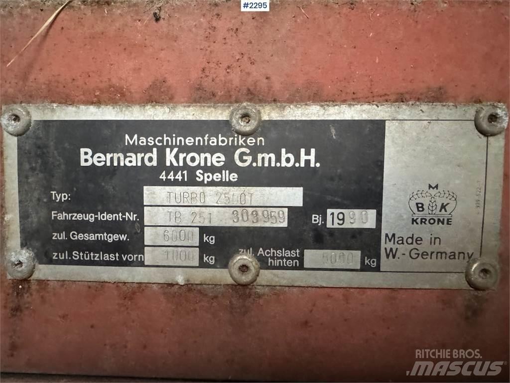 Krone Turbo 2500 Sonstige Erntemaschinen