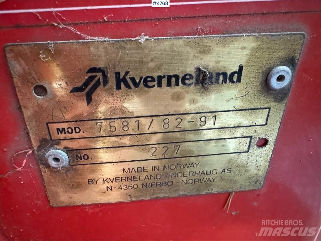 Kverneland 7581 Sonstige Erntemaschinen