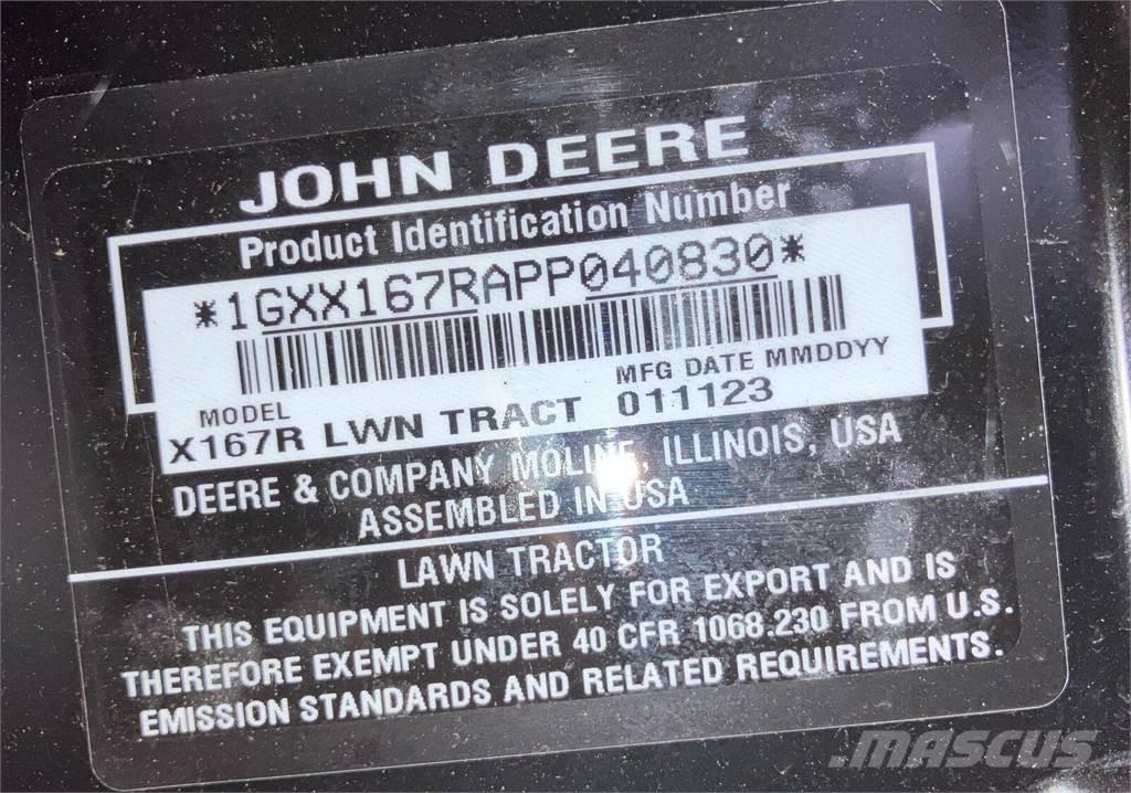 John Deere X 167R Sonstige Kommunalmaschinen