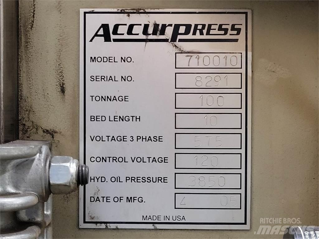  ACCURPRESS 710010 Sonstige Baumaschinen
