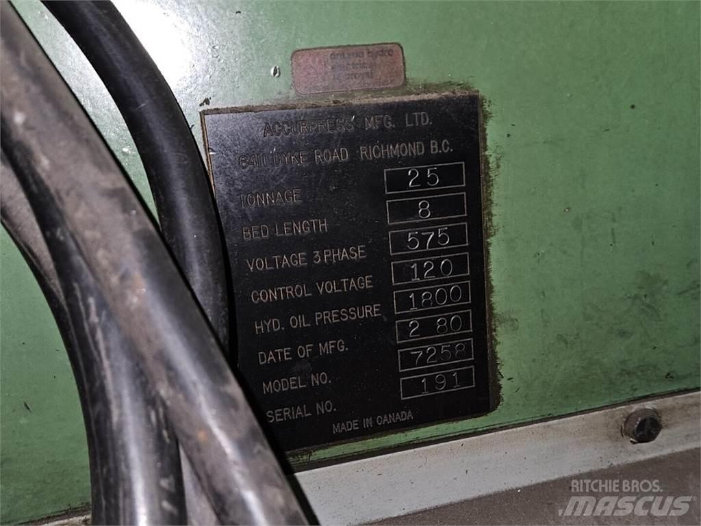  ACCURPRESS 7258 Sonstige Baumaschinen