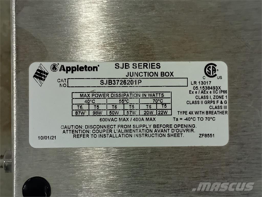  APPLETON SJB3726201P Sonstige Baumaschinen