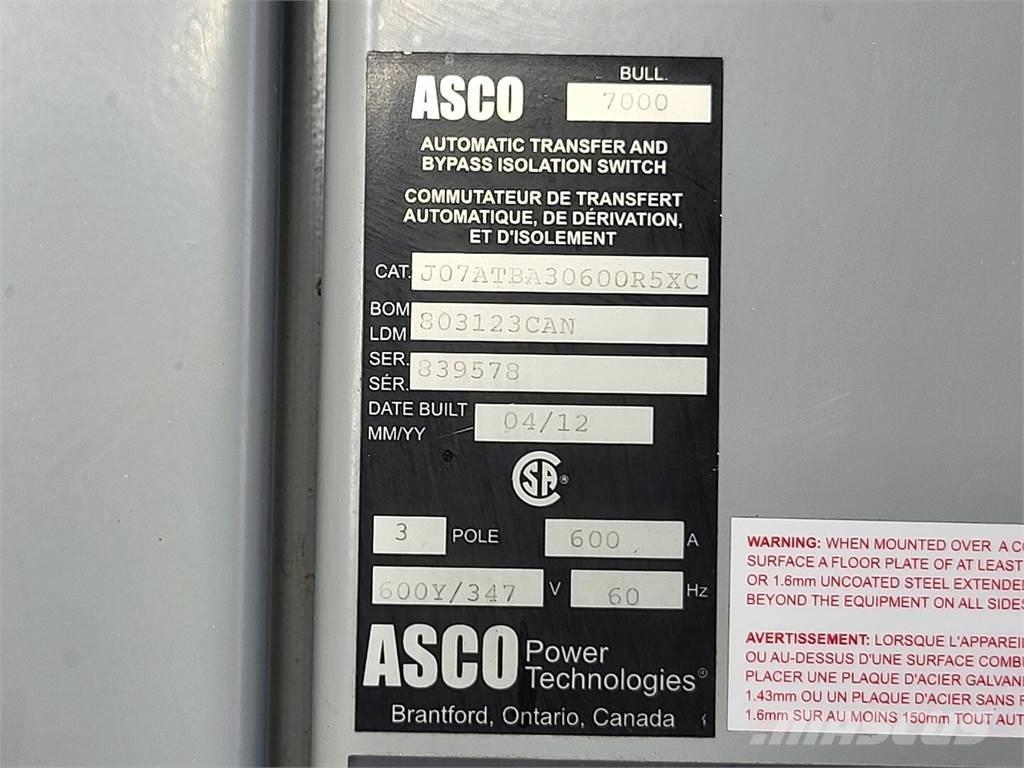 Asco J07ATBA30600R5XC Sonstige Baumaschinen