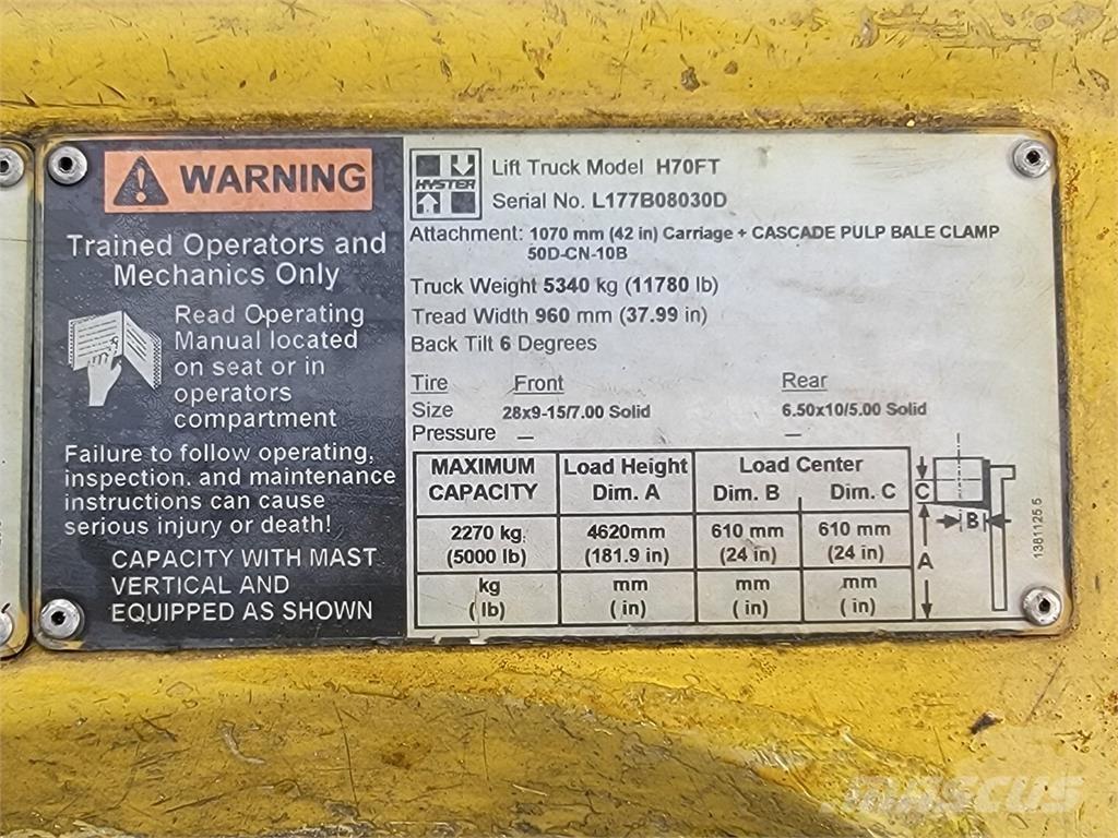 Hyster H70FT Sonstige Baumaschinen