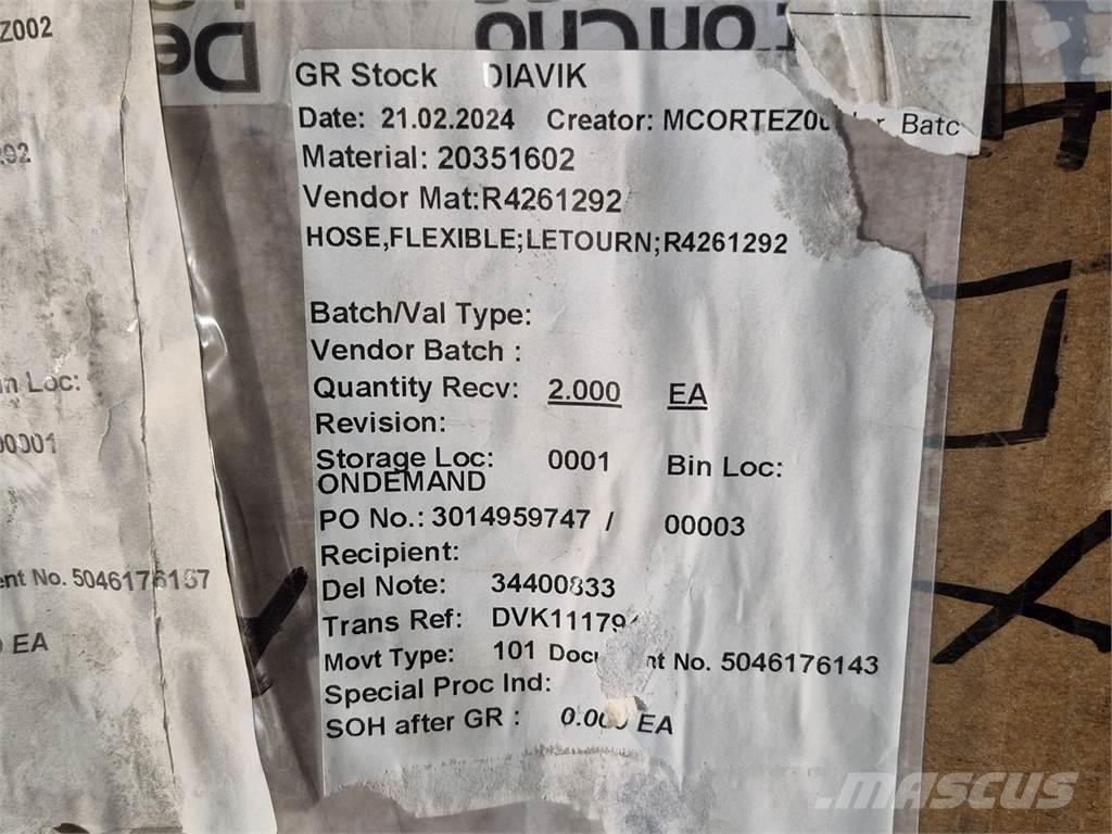 LeTourneau R4261292 Andere Zubehörteile