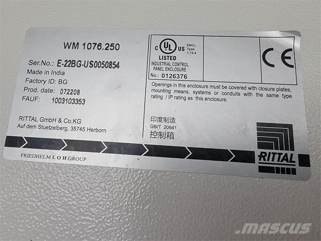  RITTAL WM 1076.250 Sonstige Baumaschinen