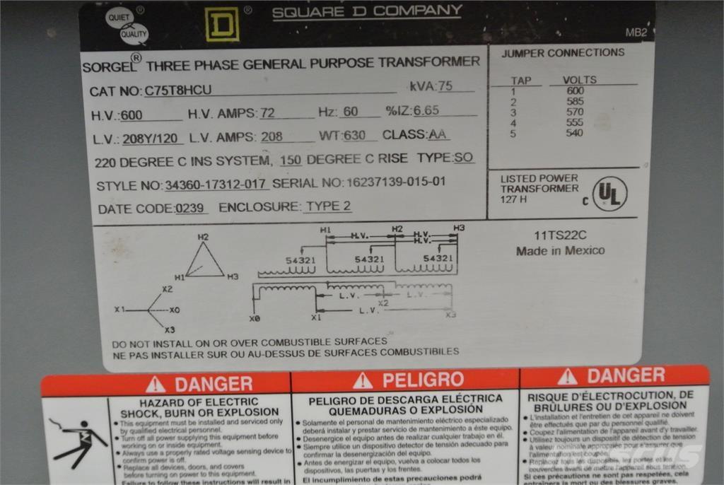 SQUARE D C75T8HCU Sonstige Baumaschinen