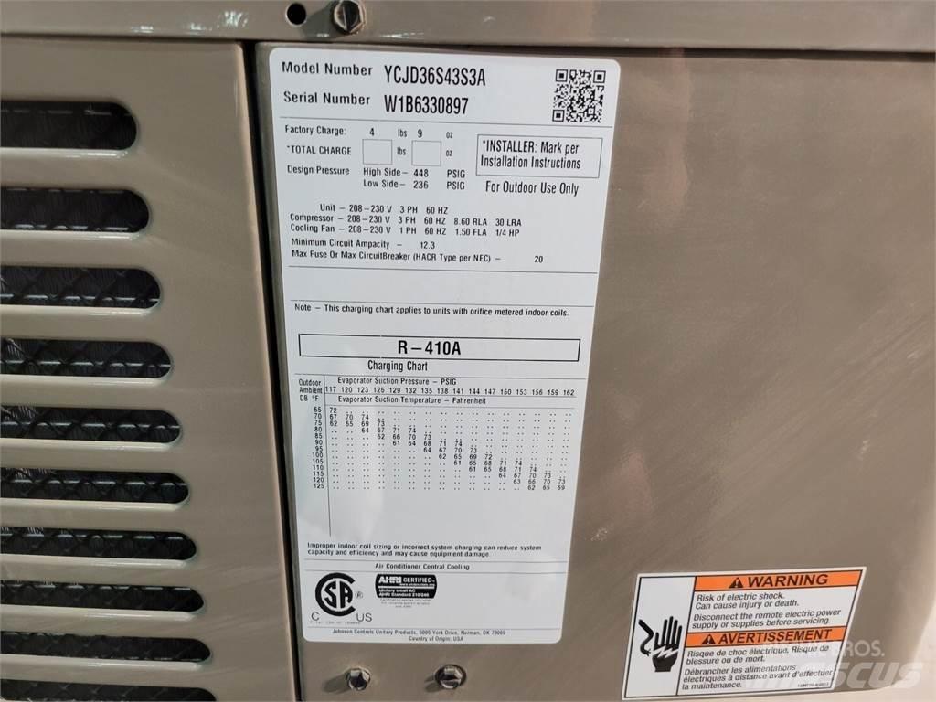 York YCJD36S43S3A Kühl- und Heizsysteme