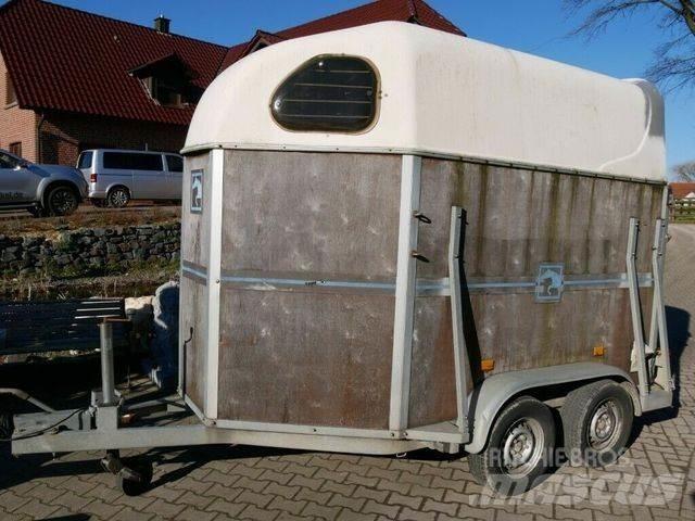  Holz Poly 2 Pferde Viehtransportanhänger