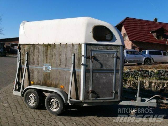  Holz Poly 2 Pferde Viehtransportanhänger