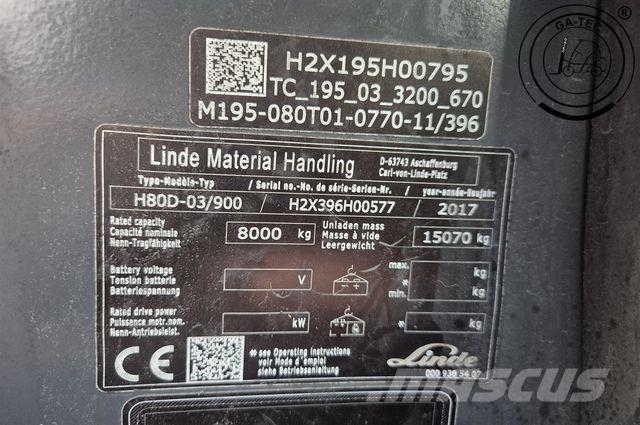 Linde H80D-03/900 Dieselstapler