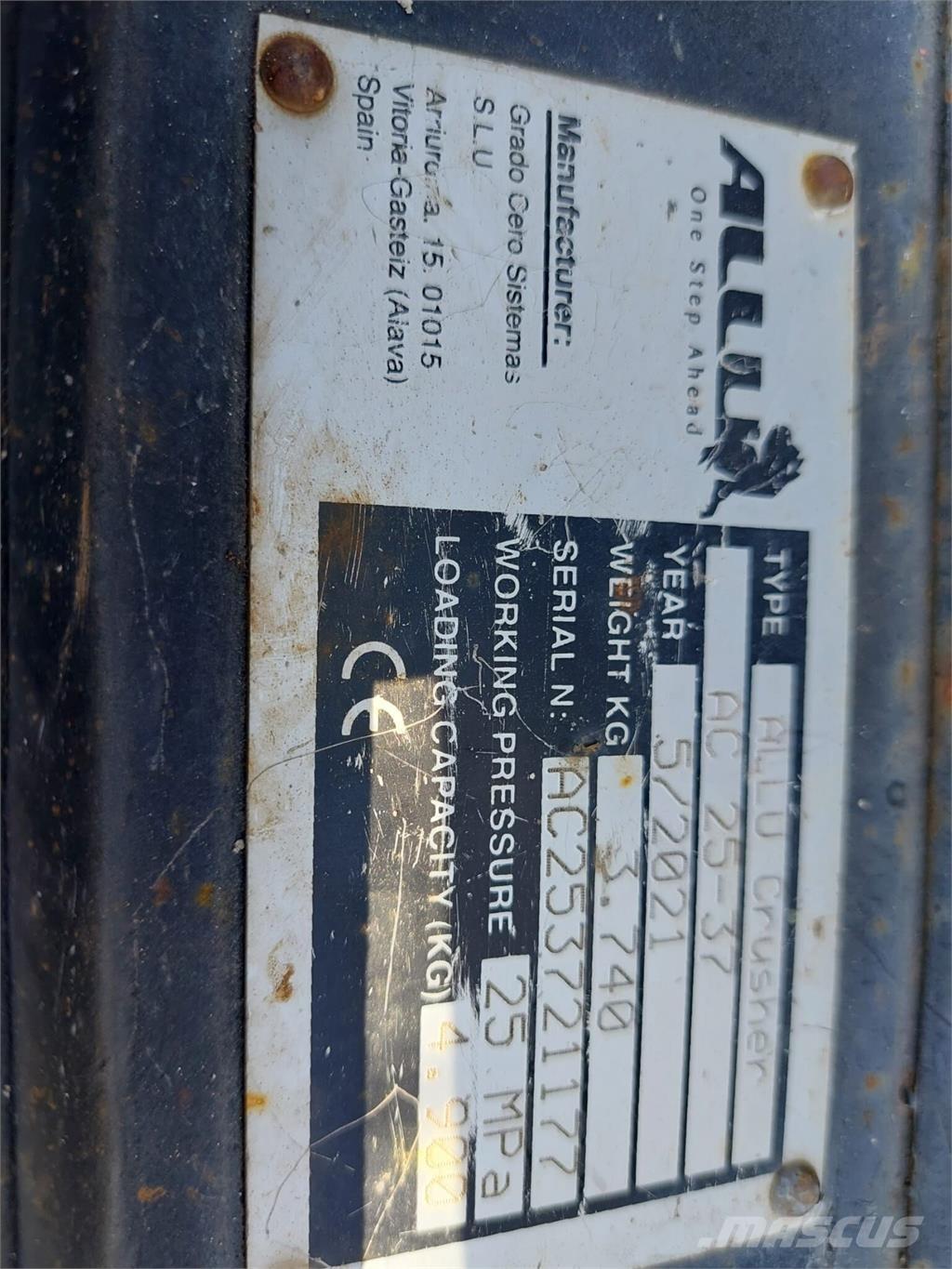 Allu AC 25-37 Sonstige Baumaschinen