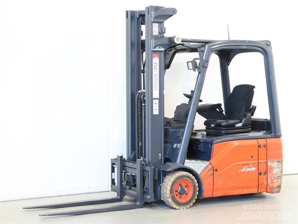 Linde E16/386-01 Elektrostapler