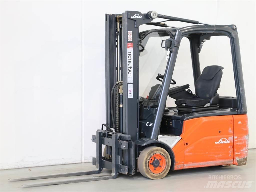 Linde E16/386-01 Elektrostapler