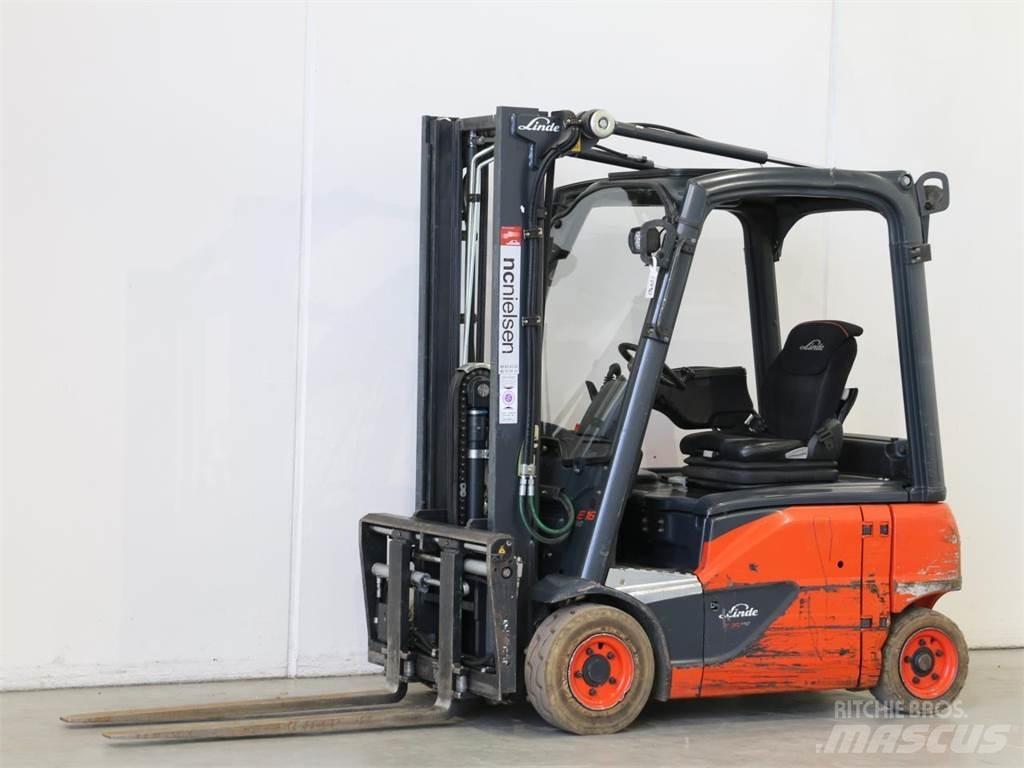Linde E16P/386-02 Elektrostapler