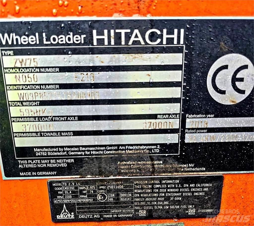 Hitachi ZW75 Minilader