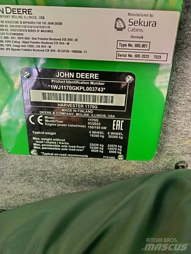 John Deere 1170G Forwarder