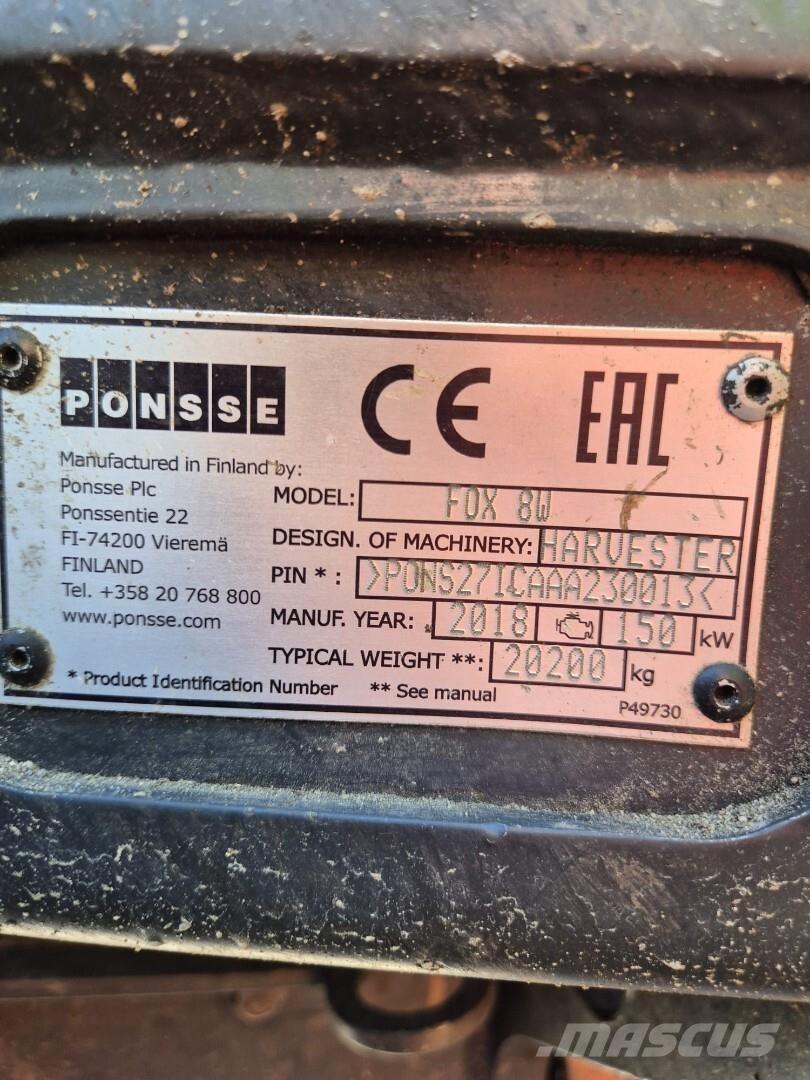 Ponsse Fox 8W Harvester