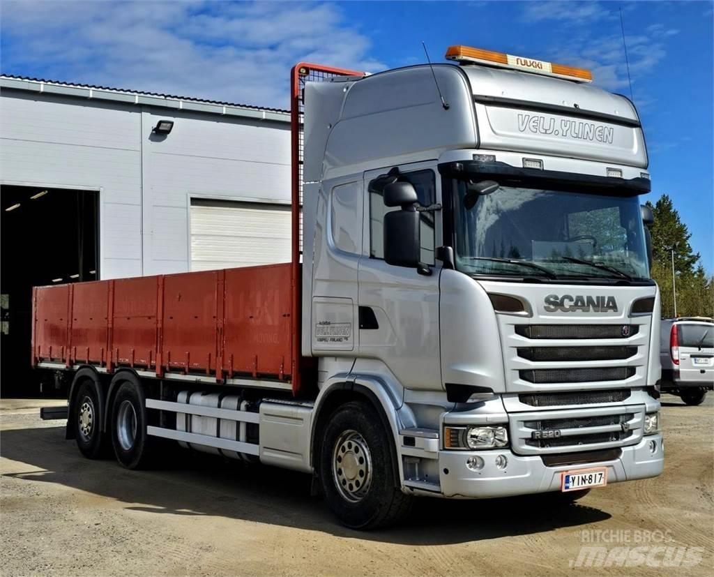 Scania R520 6x2 Pritschenwagen/Pritschenwagen mit Seitenklappe