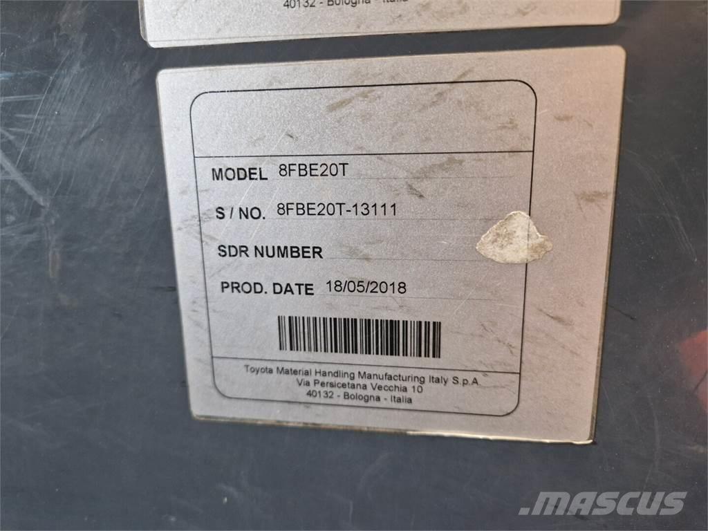 Toyota 8FBE20T Elektrostapler
