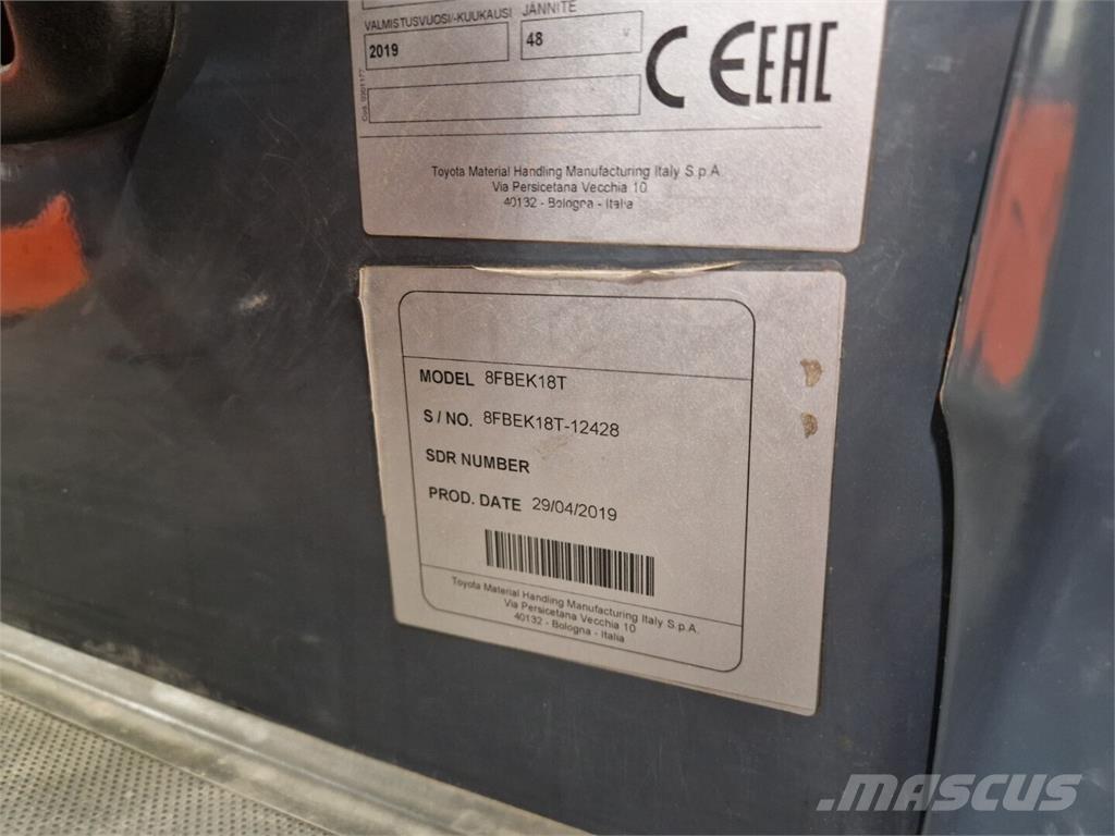 Toyota 8FBEK18T Elektrostapler