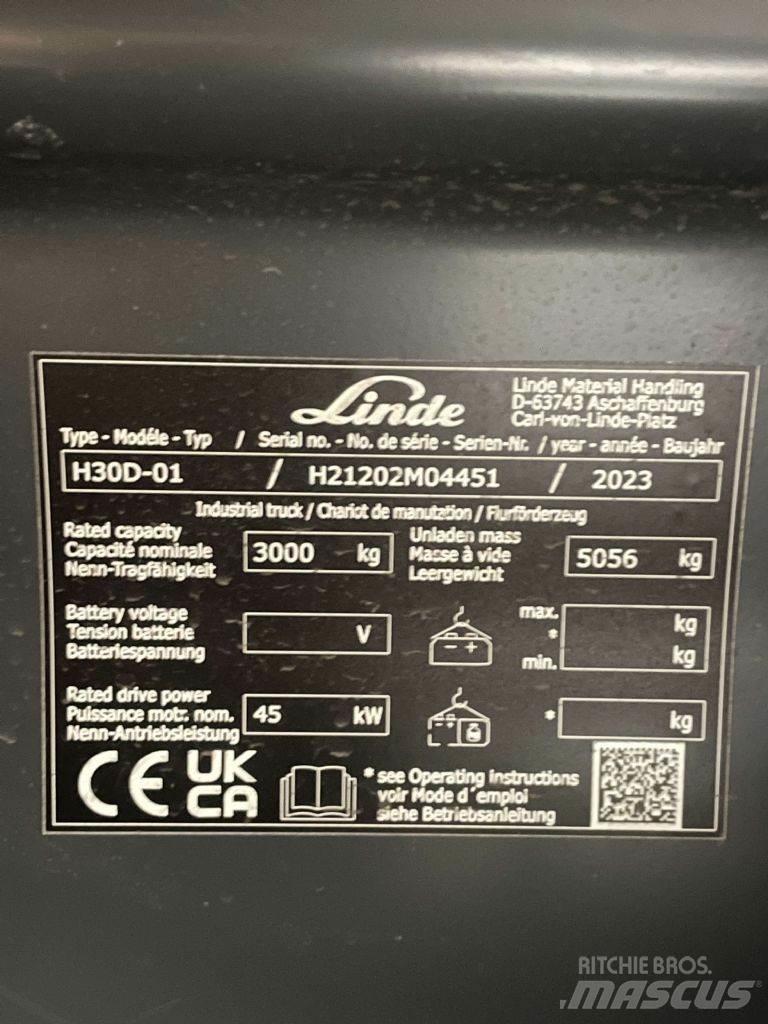 Linde H30D-01-1202 Dieselstapler