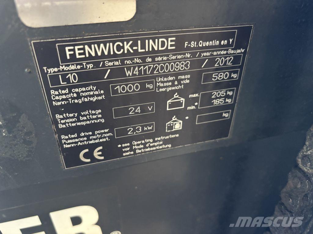 Linde L10 Deichselstapler