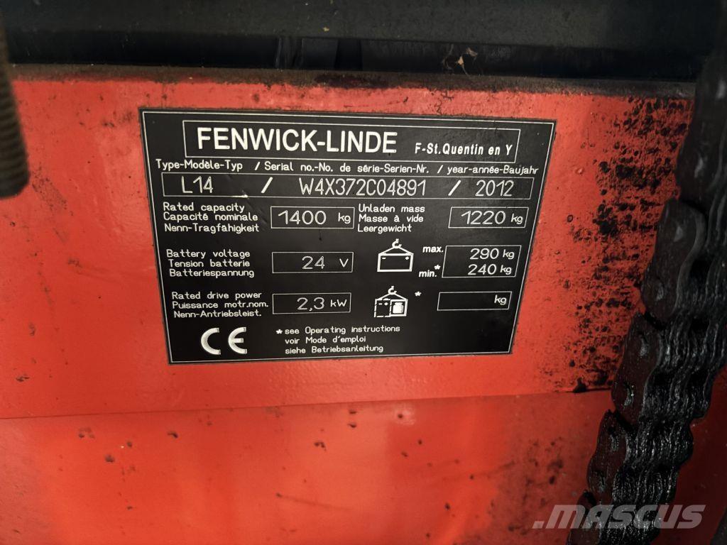 Linde L14 Deichselstapler