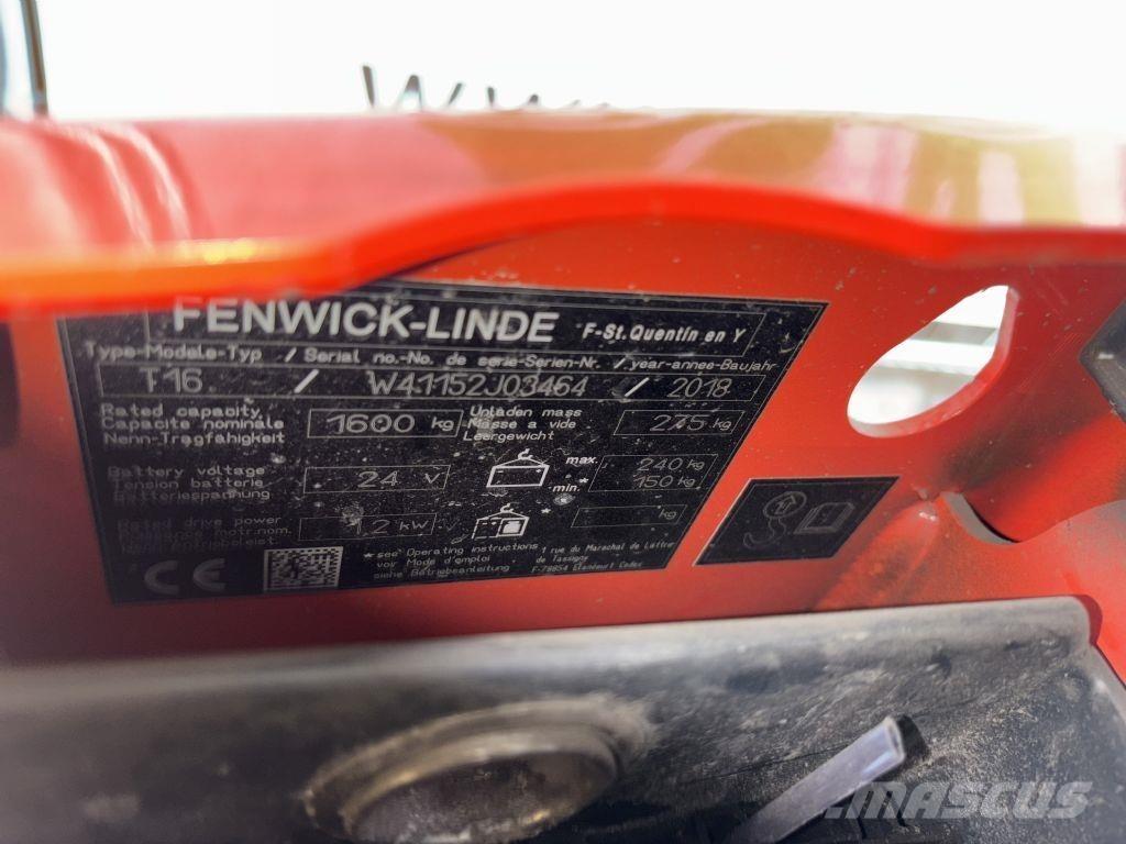 Linde T16 Niedergabelstapler