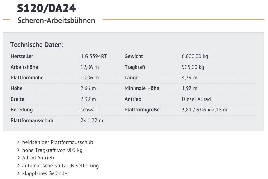 JLG 3394RT Scheren-Arbeitsbühnen