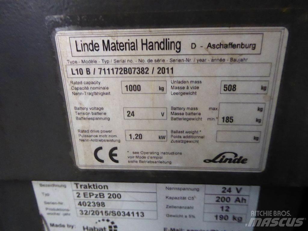 Linde L10B Deichselstapler