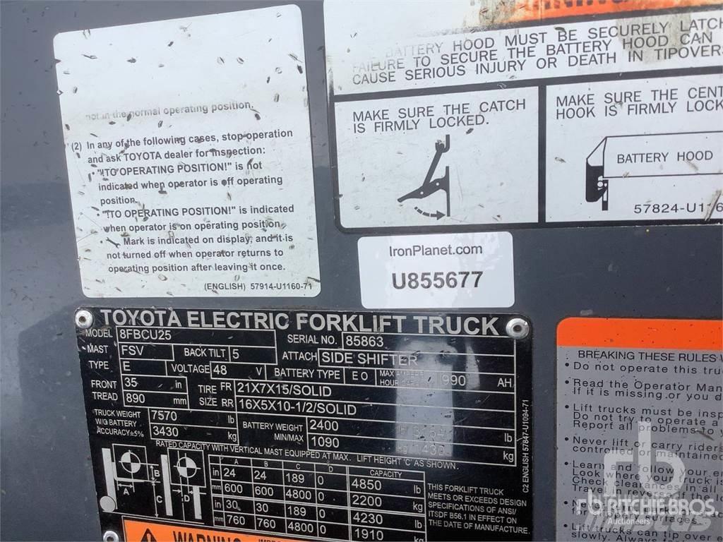 Toyota 8FBCU25 Elektrostapler