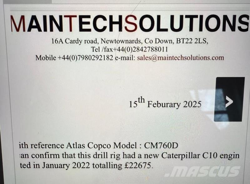 Atlas Copco CM-760D Sonstige Baumaschinen