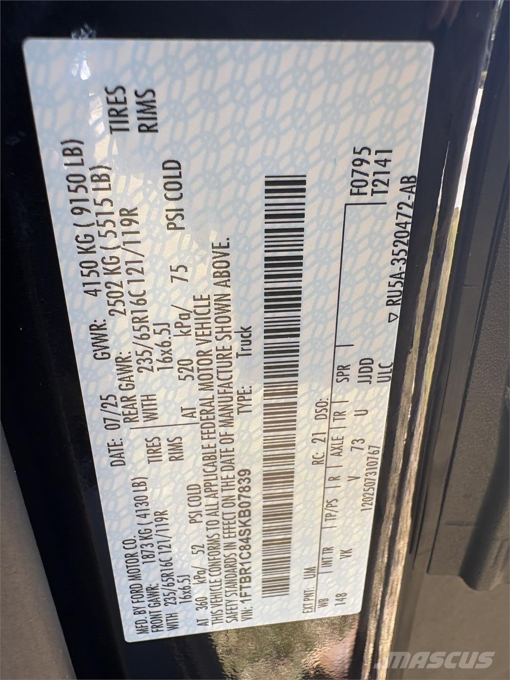 FRD 250 TRANS Kofferaufbau