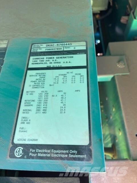 Onan 15kW Diesel Generatoren